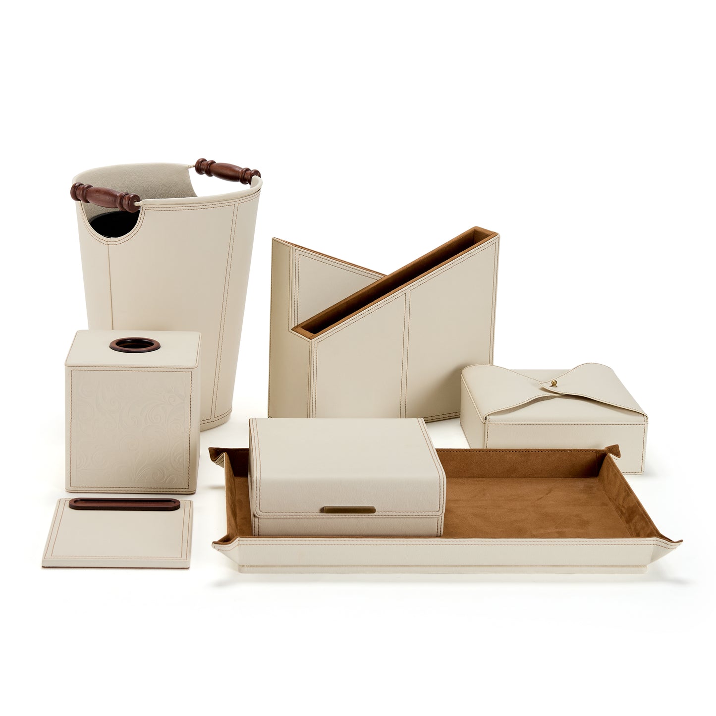 Ivory Essence with Wood Accents