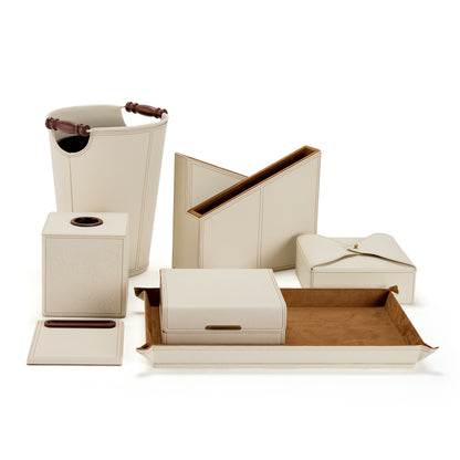 Ivory Essence with Wood Accents